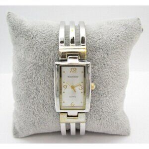 Women Waltham Quartz WR Analog 19mm Tank Watch (H188) "New Battery"